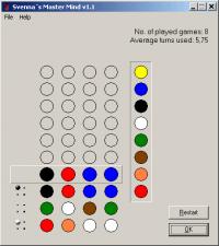 Master Mind 1.2 screenshot. Click to enlarge!