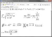 Math Editor 1.0.5.9 screenshot. Click to enlarge!