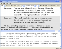 Mathpad 1.0 screenshot. Click to enlarge!