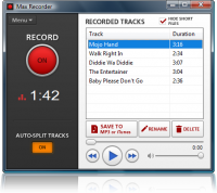 Max Recorder 1.024 screenshot. Click to enlarge!
