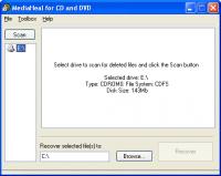 MediaHeal for CD and DVD 1.0.0937 screenshot. Click to enlarge!