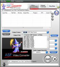 MediaSanta ASF Converter 5.0 screenshot. Click to enlarge!