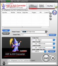 MediaSanta ASF to AVI Converter 5.0 screenshot. Click to enlarge!