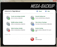 Mega-Backup 1.00 screenshot. Click to enlarge!