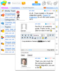 Menulab Discussion 1.3 screenshot. Click to enlarge!
