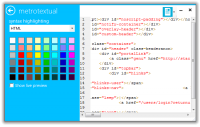 MetroTextual 1.5 screenshot. Click to enlarge!