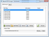 Mgosoft PDF Encryp7t SDK 8.1.30 screenshot. Click to enlarge!