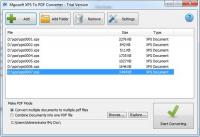 Mgosoft XPS To PDF SDK 11.4.7 screenshot. Click to enlarge!