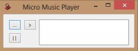 Micro Music Player 1.6.1 screenshot. Click to enlarge!