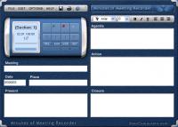 Minutes of Meeting Recorder 4.5 screenshot. Click to enlarge!