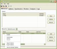 MirrorFolder 5.1.320 screenshot. Click to enlarge!
