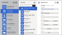 Mobile CRM for Windows 8 screenshot. Click to enlarge!