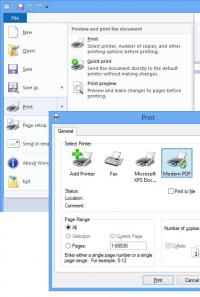 Modern PDF Maker 1.02 screenshot. Click to enlarge!