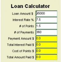 MoneyToys Simple Loan Calculator 2.1.1 screenshot. Click to enlarge!