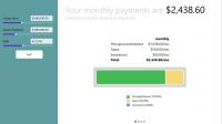 Mortgage Calc for Windows 8 1.0.0.11 screenshot. Click to enlarge!