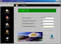 Mortgage loan Calculator 1.0 screenshot. Click to enlarge!