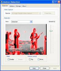 Motion Detection 1.04 screenshot. Click to enlarge!