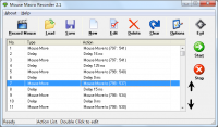 Mouse Macro Recorder Free 2.5.1 screenshot. Click to enlarge!