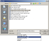 Mozilla Archive Format 2.0.9 screenshot. Click to enlarge!
