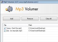 Mp3 Volumer 1.0 screenshot. Click to enlarge!