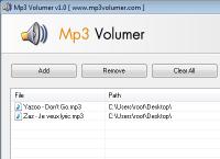 Mp3 Volumer 1.0 screenshot. Click to enlarge!
