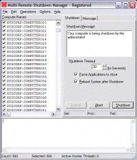 Multi-Remote Shutdown Manager 1.0 screenshot. Click to enlarge!