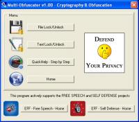 MultiObfuscator Cryptography & Obfuscation 1.00 screenshot. Click to enlarge!