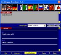 Multilingual Translator 1.10 screenshot. Click to enlarge!