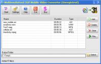 Multimediafeed 3GP Video Converter 1.0 screenshot. Click to enlarge!