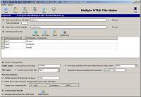Multiple HTML File Maker 2.3 screenshot. Click to enlarge!