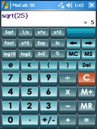 MxCalcSE Financial-Scientific Calculator 3.1.2 screenshot. Click to enlarge!