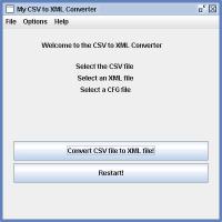 My CSV to XML Converter 1.1 screenshot. Click to enlarge!