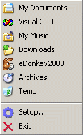 My Folders 1.2 screenshot. Click to enlarge!