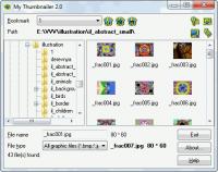 My Thumbnailer 2.0 screenshot. Click to enlarge!