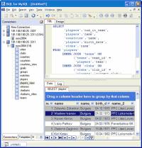 MyISQL (ISQL for MySQL) 2.2.0 screenshot. Click to enlarge!