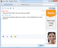 MyLiveChat 2.0.0 screenshot. Click to enlarge!