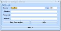 MySQL Find and Replace Software 7.0 screenshot. Click to enlarge!
