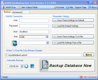 MySQLDataBackupTool 2.4 screenshot. Click to enlarge!