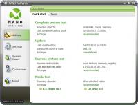 NANO AntiVirus 0.30.26.69973 Beta screenshot. Click to enlarge!