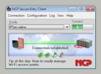 NCP Secure Entry Client for Win32/64 9.30.186 screenshot. Click to enlarge!