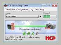NCP Secure Entry Client for Win32/64 9.30.186 screenshot. Click to enlarge!
