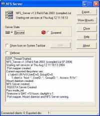 NFS client and server for windows ProNFS 3.1 screenshot. Click to enlarge!