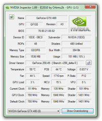 NVIDIA Inspector 1.9.7.6 screenshot. Click to enlarge!