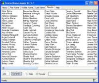 Name Maker LE 5.1 screenshot. Click to enlarge!
