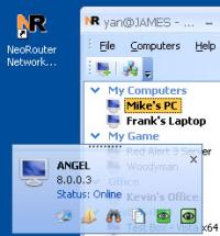 NeoRouter Free 2.3.2.4450 screenshot. Click to enlarge!