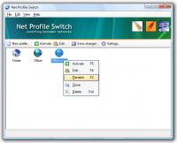 Net Profile Switch 7.0 screenshot. Click to enlarge!