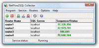 NetFlow2SQL Collector 2.0 Build 990 screenshot. Click to enlarge!