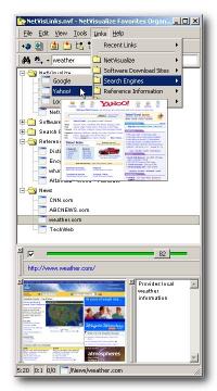 NetVisualize Favorites Organizer 1.5.0 screenshot. Click to enlarge!