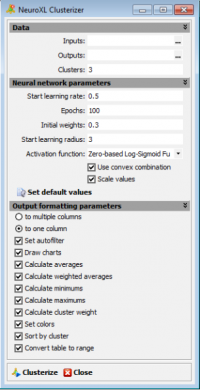NeuroXL Clusterizer 4.0.6.0 screenshot. Click to enlarge!