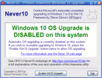 Never10 1.3.1 screenshot. Click to enlarge!